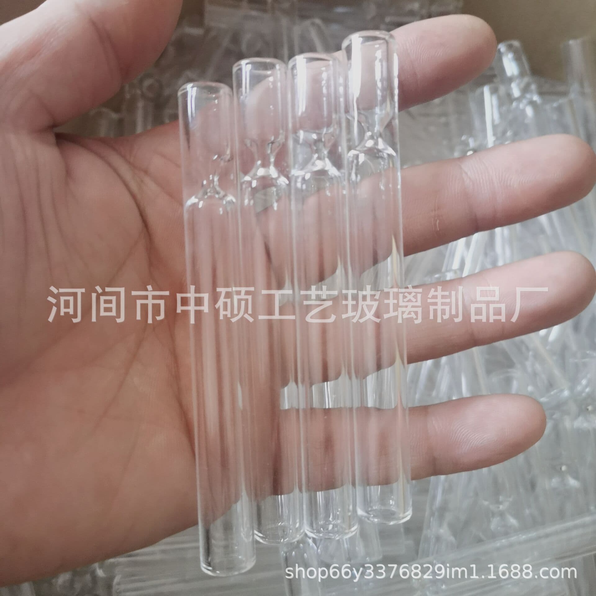 10cm length 12mm diameter transparent glass smoke tubes, hookah accessories cross-border trade