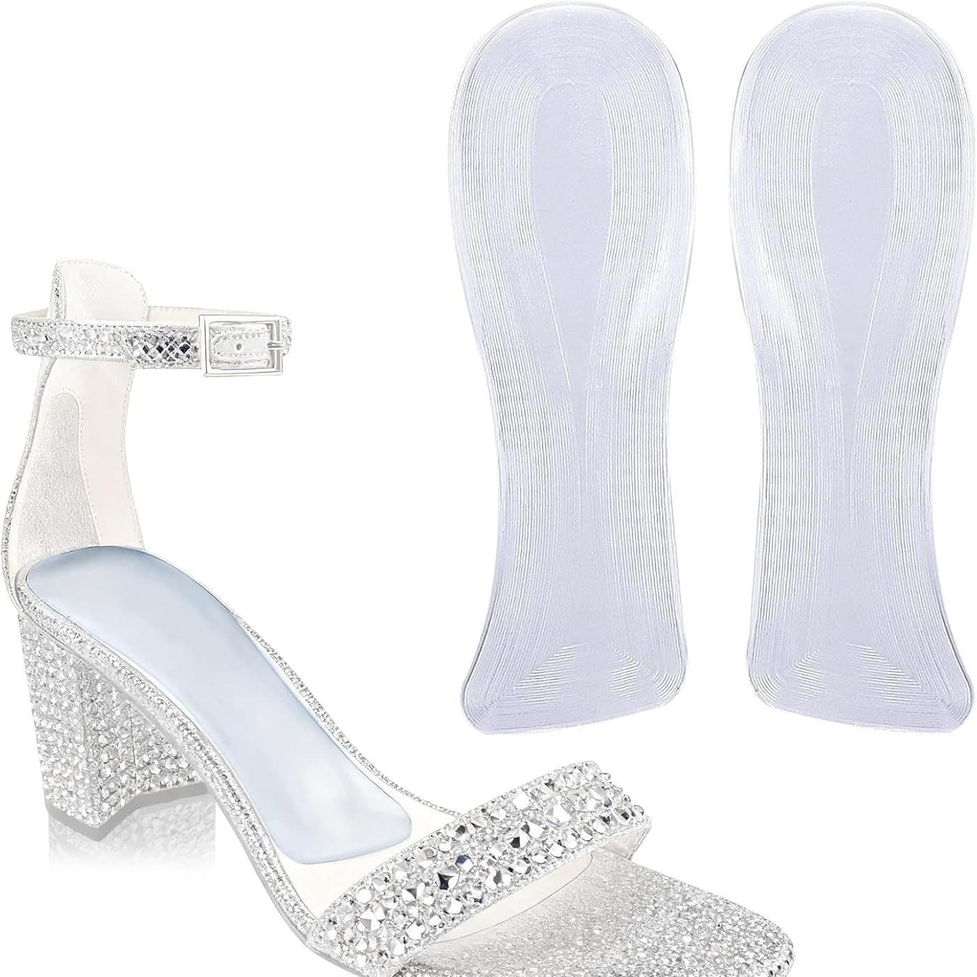 High Heel Weight Shift Insole, 3/4 Length Cushion, Soft Self-Adhesive Heel Pad YYH2511272