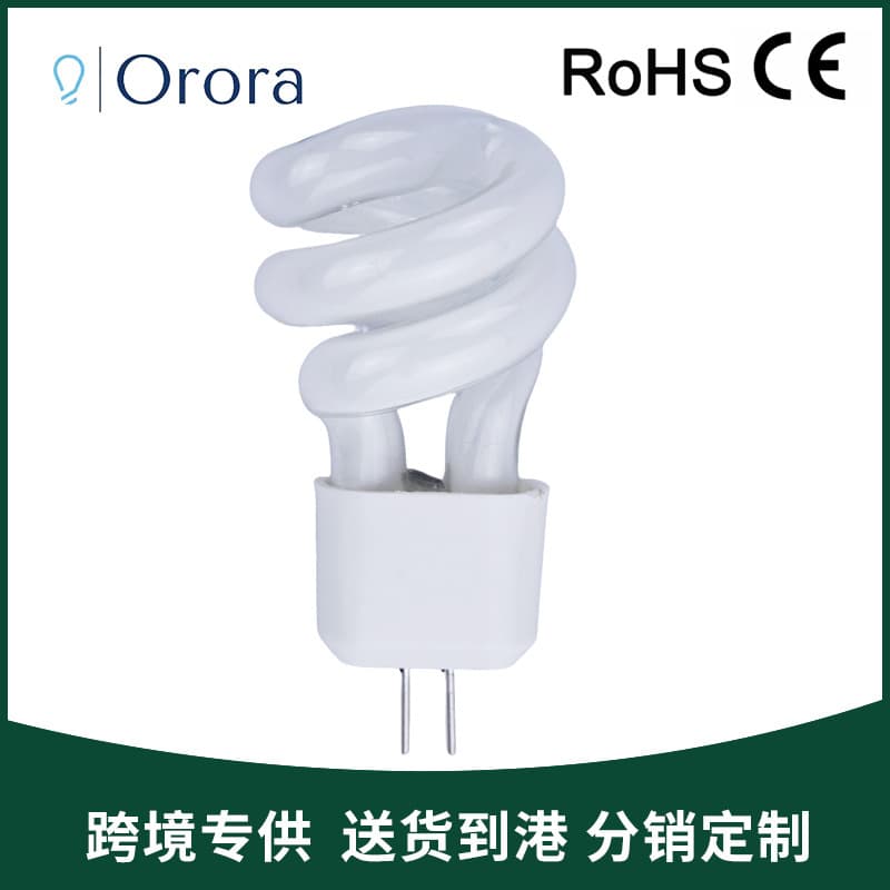 G4 Pin Mini Light Bulb, Home High-Brightness Energy-Saving Lamp for Mirror Light, 5W Two-Pin Small Spiral, Super Bright Eye-Caring Mini Power Saver