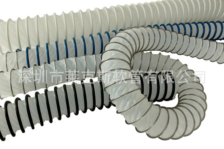 Pure PTFE flexible hose with good extensibility, suitable for corrosive gases, applicable in semiconductor and photovoltaic industries, manufacturer direct shipment