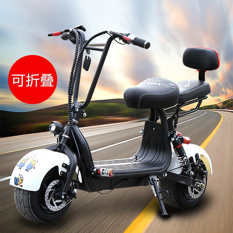 Manufacturer wholesale small Harley electric bike folding scooter bicycle pedal female mobility two-wheeled mini battery scooter