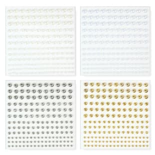 DIY Face Decoration White Pearl Eye Corner Rhinestone Stickers Women Makeup Brow Center Pearl Bead Bouquet Decorative Pearl Stickers