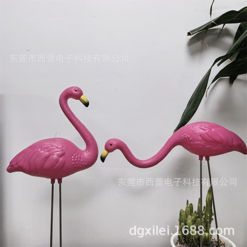 Cross-Border New Flamingo Ornament Blow Molded Craft Home Decoration Party Lawn Decoration Ornament