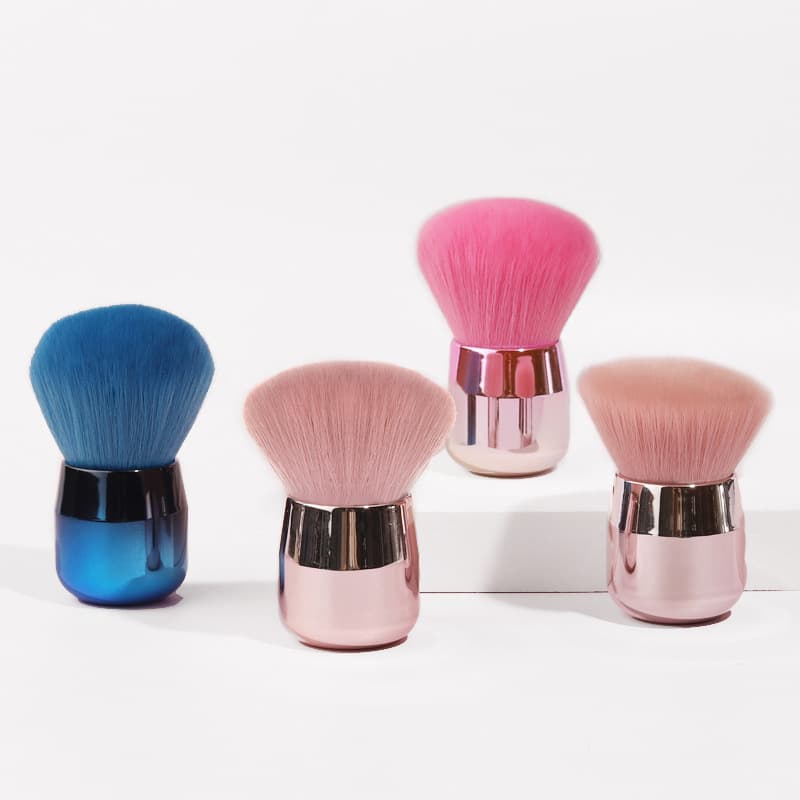 Single New Mushroom Head Loose Powder Brush, Angled Contour Brush, Makeup Tools Wholesale Bulk Stock