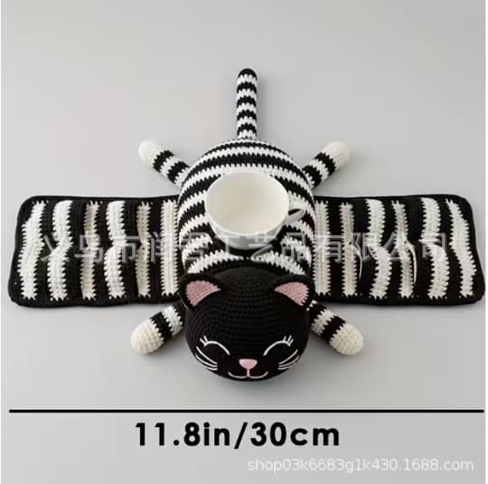 Cross-border Raccoon DIY Crochet Kit for Beginners, Complete Semi-finished Yarn Crochet Material Set