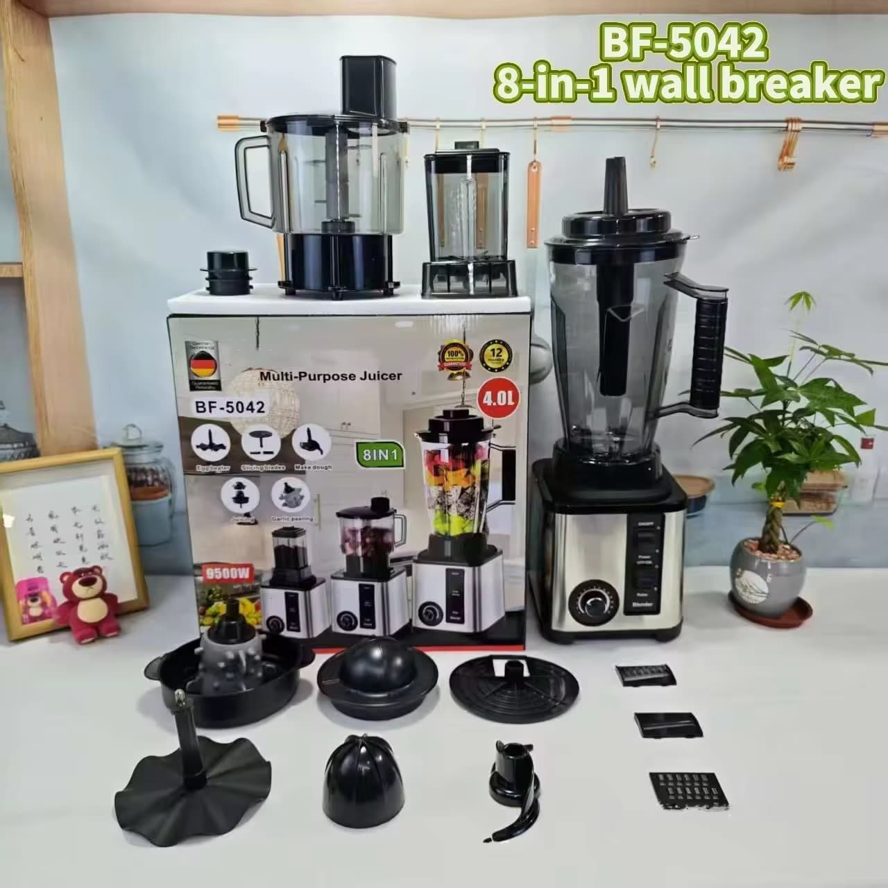 Cross-border Large Capacity Stainless Steel Blender Home Use Mixer Multi-functional Juicer 8-in-1 Blender