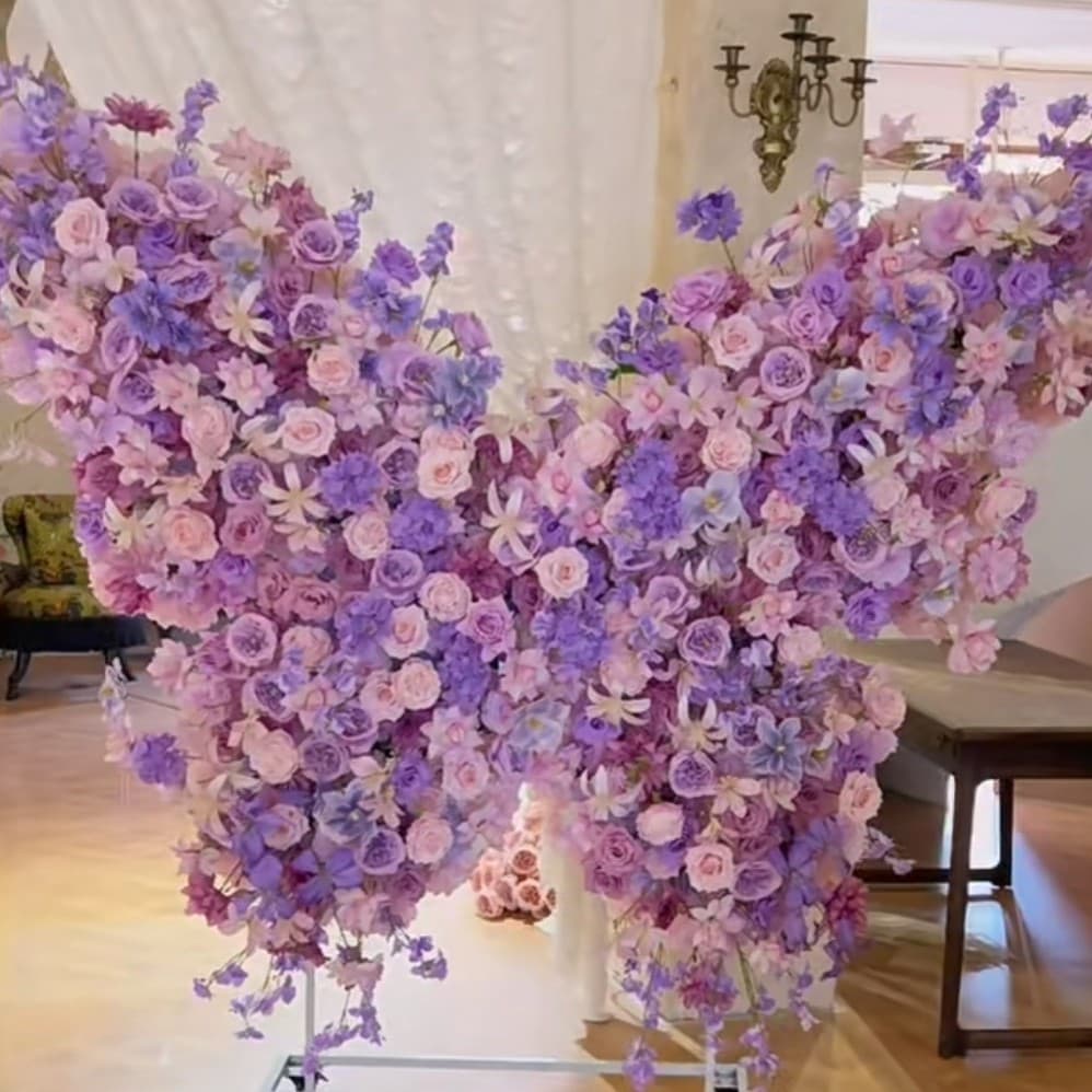 3-Head Diamond Rose, No Leaves, Wedding Flower Arrangement Ground Row, Rose Waterfall Flower Wall