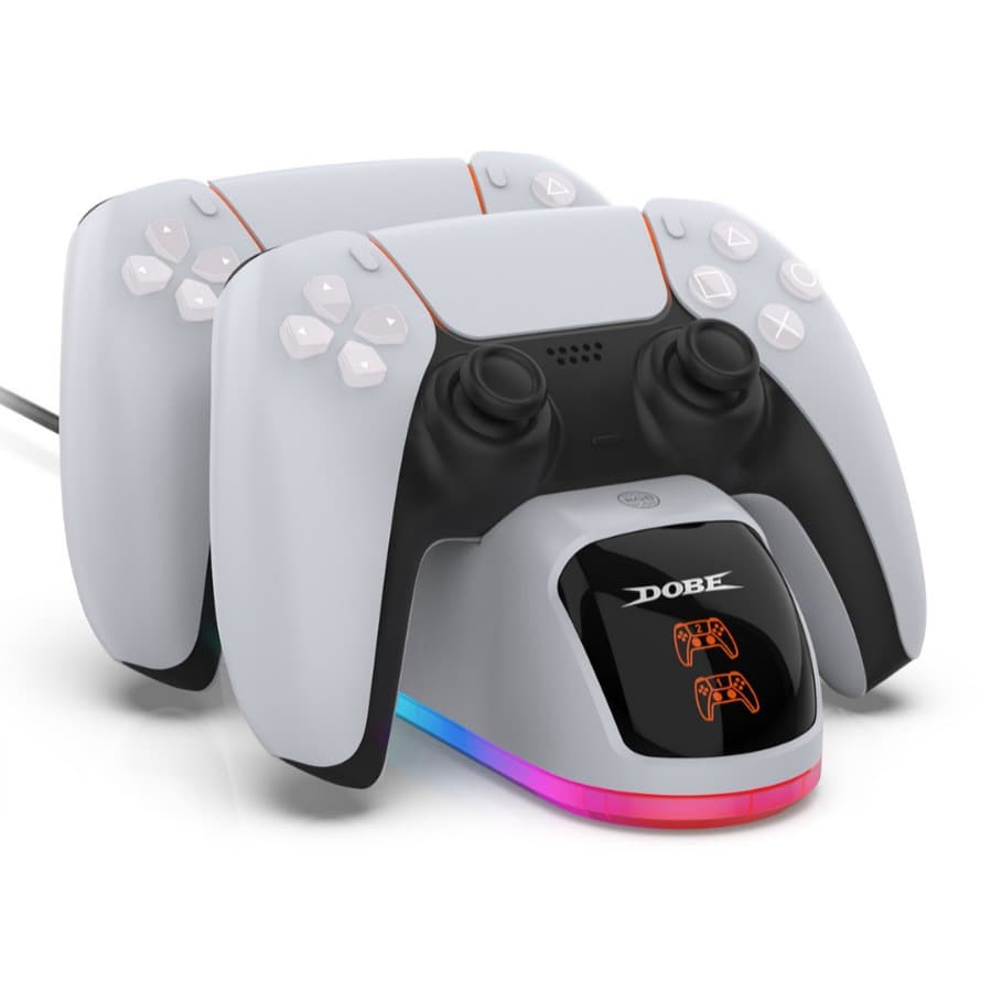 PS5 Controller Charging Station with LED Indicator, PS5 Wireless Game Controller Dual Charging Station, PS5 Charger