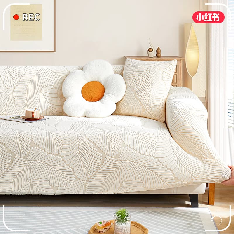 Jacquard Velvet Sofa Cover Full Package Universal New Style 2024 Four Seasons Anti-cat Scratch Sofa Cover One-piece