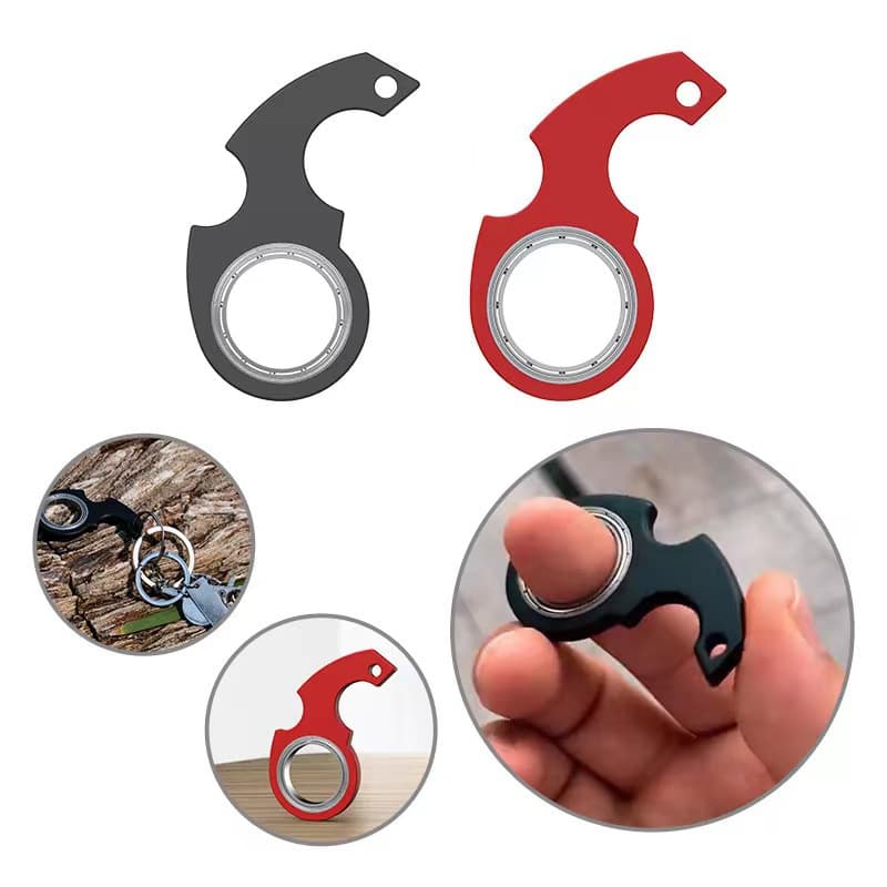 2nd Generation Finger Spinner Decompression Keychain Fidget Spinner Anti-Anxiety Toy