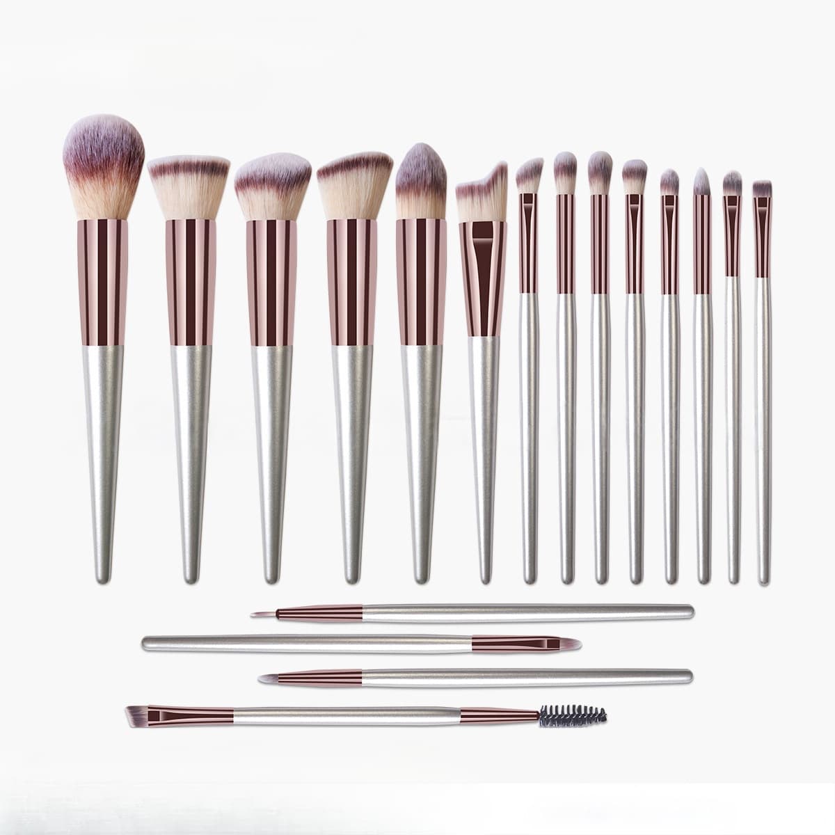 Makeup brush set 18 pieces foundation powder concealer eye shadow blush makeup brush black shell beauty tool brush bag