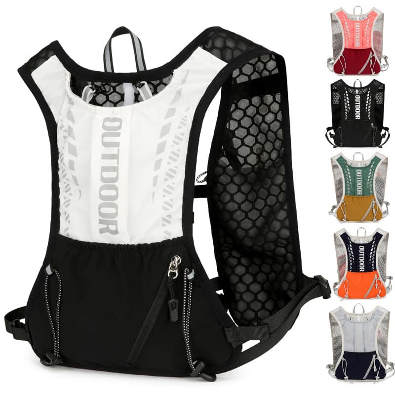 Hiking Backpack Professional Trail Running Pack Marathon Hydration Bottle Bag Outdoor Cycling Water Bladder Pack Breathable