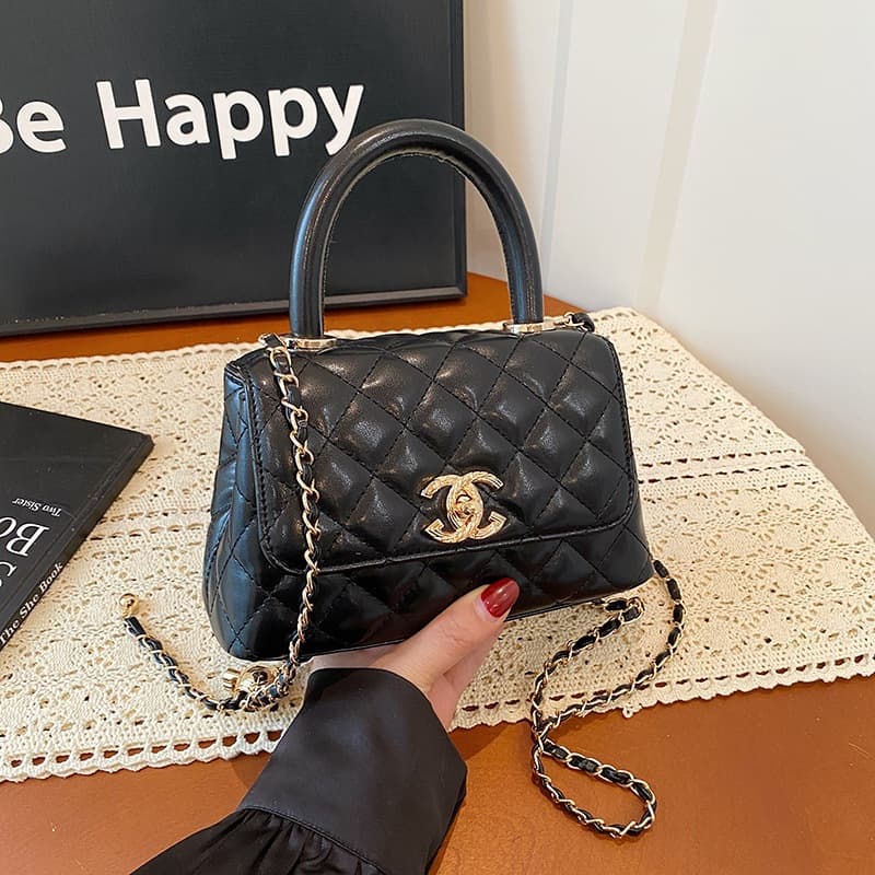 Light Luxury Chanel-Style Quilted Women's Bag 2025 New Trendy Versatile Chain Bag Fashion Shoulder Crossbody Handbag