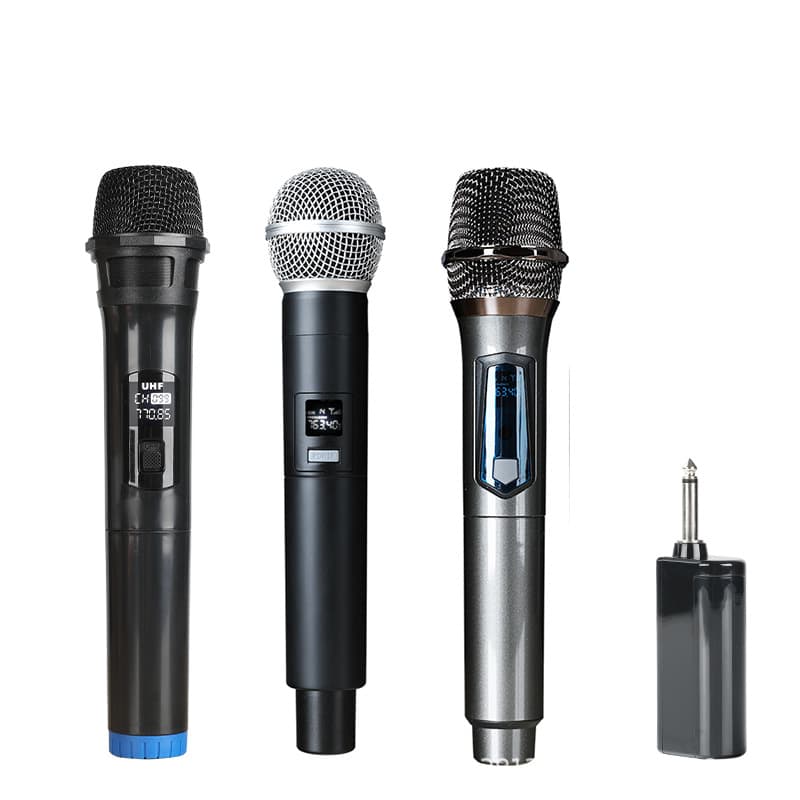 2.4G Handheld Wireless Microphone UHF Two-Drag Outdoor Live Streaming Equipment Home K-Singing Audio Stage Universal Microphone
