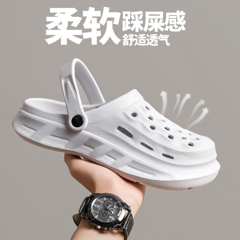 Crocs Women's and Men's Summer Slippers, Home Slippers, Couple EVA Sandals, Men's Casual Slippers