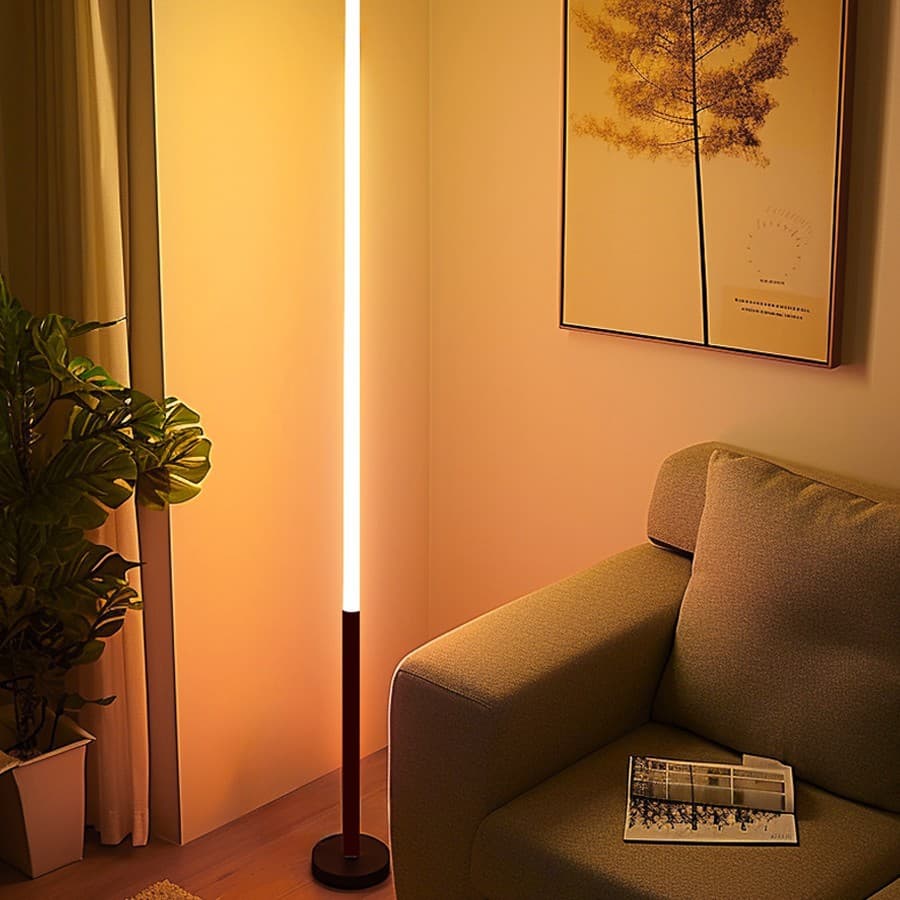 Floor Lamp, Minimalist Nordic LED Standing Bedside Light for Living Room, Bedroom Corner, and Nursing Atmosphere Lamp