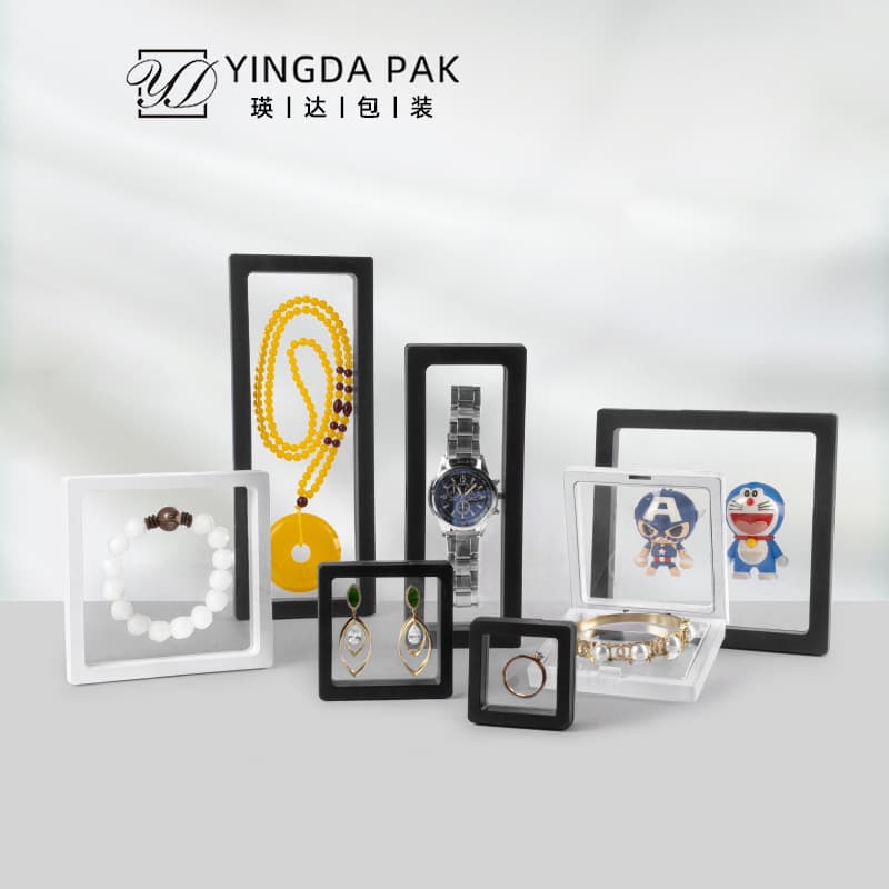 Transparent PE Film Display Boxes, Floating Packaging Boxes, Jewelry Rings, Bracelet Boxes, Small Commodity Gift Boxes, In Stock