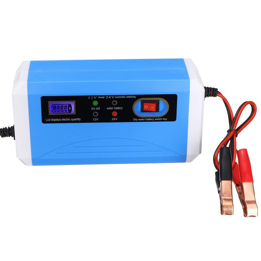 Factory direct cross-border selected 12-24V 10A car motorcycle battery charger