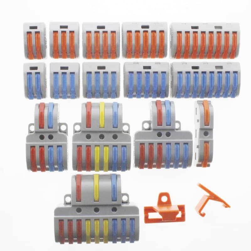 Universal Quick Wire Connector 2-In 2-Out 3-In 3-Out 2-In 4-Out Quick Wire Splitter