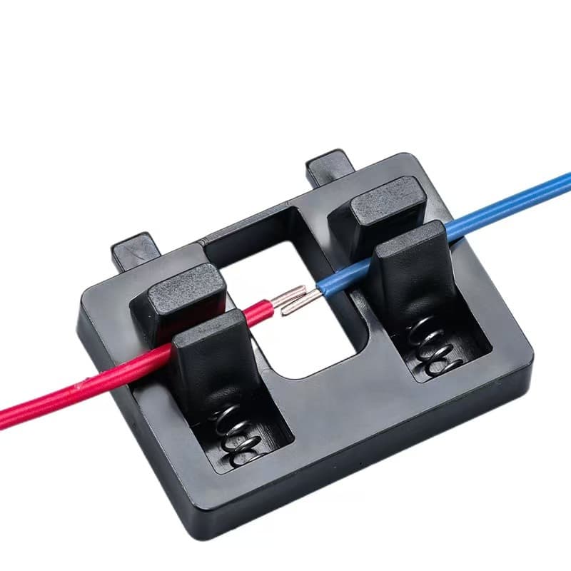 Cross-border new thickened wear-resistant and anti-slip double card wire welding holder High resilience wire welding holder
