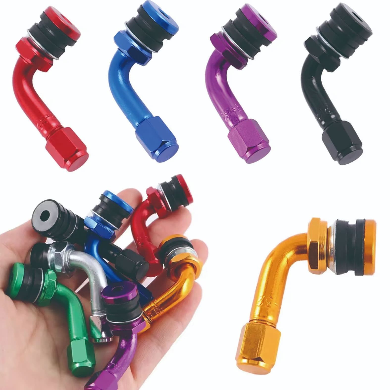 Factory Direct Tubeless Valve Stem for Car Motorcycle Electric Vehicle PVR32 Aluminum Alloy Vacuum Tire Motorcycle Accessory