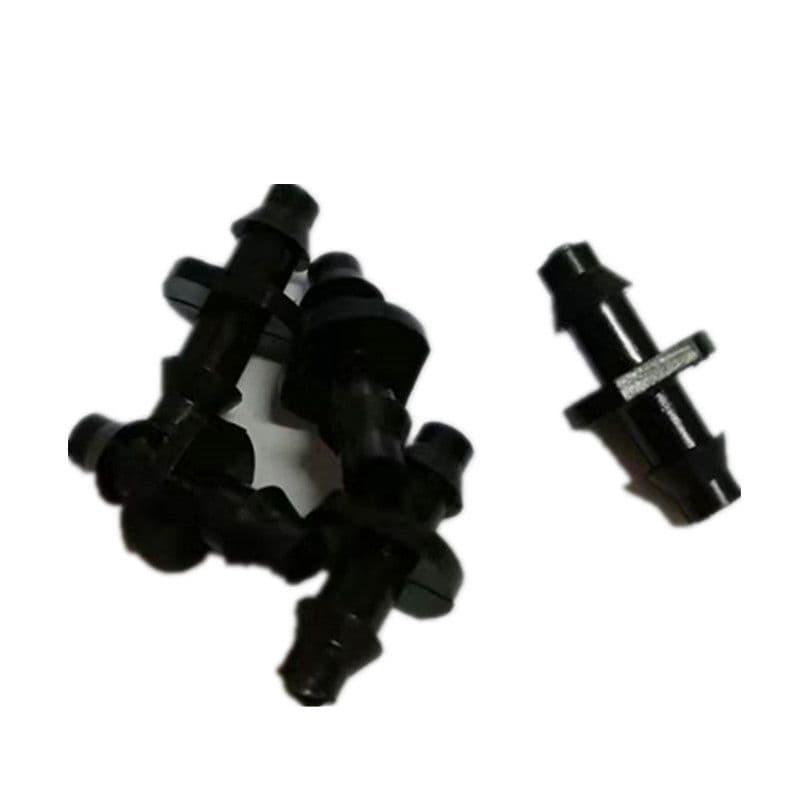 Drip irrigation micro-sprinkler connector, double barbed 4/7 pipe bidirectional connector, repair head, capillary bypass connector.