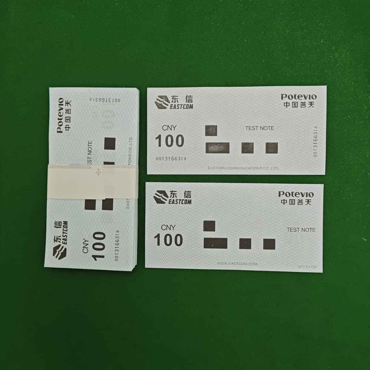Factory Direct Shipment: ATM Test Paper, Test Vouchers with Cotton Content, Waterproof and Durable, No Shedding, High Quality