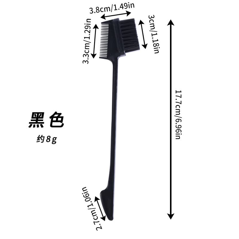 Double-ended Multifunctional Eyebrow Brush Multi-color Toothbrush-style Dual-use Eyelash Brush Hair Comb Hair Dye Finishing Flyaway Hair Brush In Stock