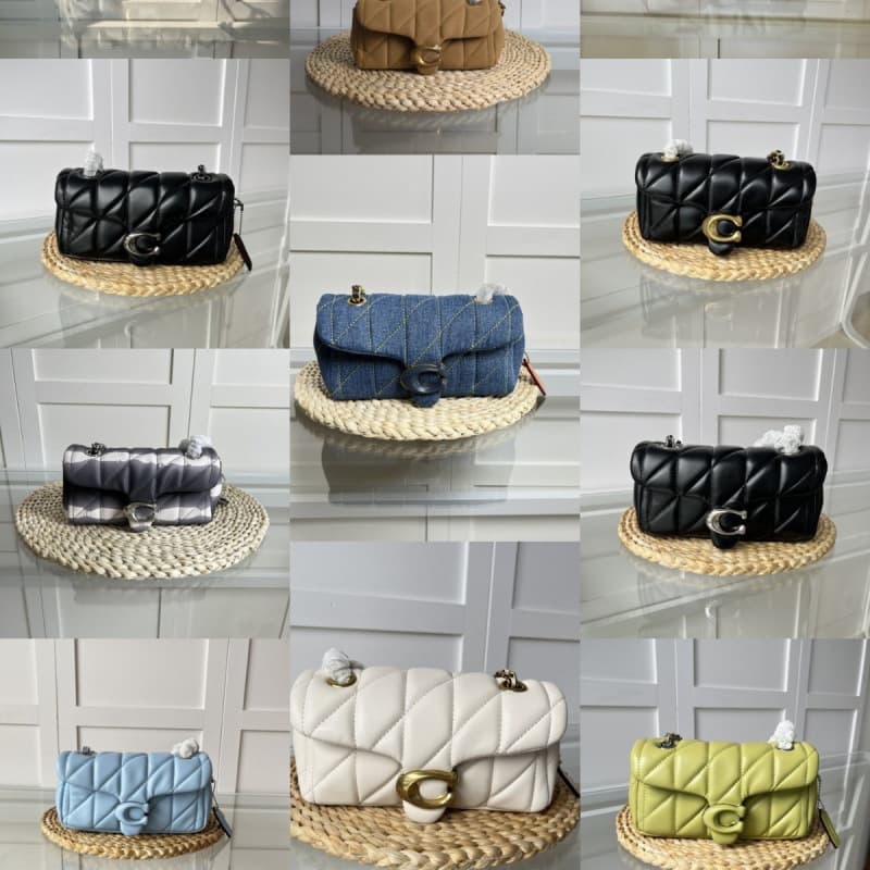 COACH New Tabby 20 Quilted Chain Lambskin Dionysus Shoulder Crossbody Handbag Versatile Flap Women's Bag