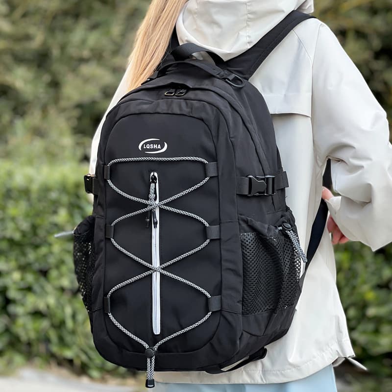 Outdoor backpack, large-capacity hiking sports backpack, mountaineering bag, boy's commuter school bag, female college student's computer bag