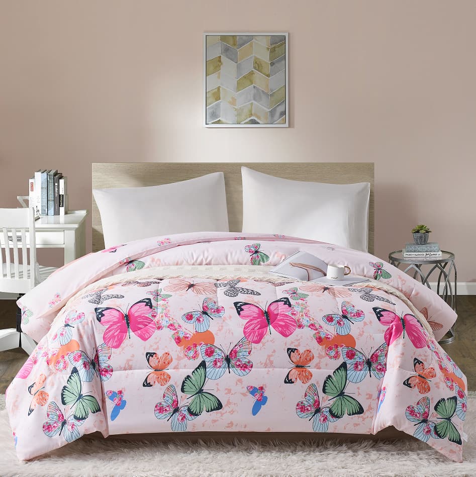 Brushed Print Comforter + Pillowcase Set, Amazon All-Season Soft Skin-Friendly Drop Shipping