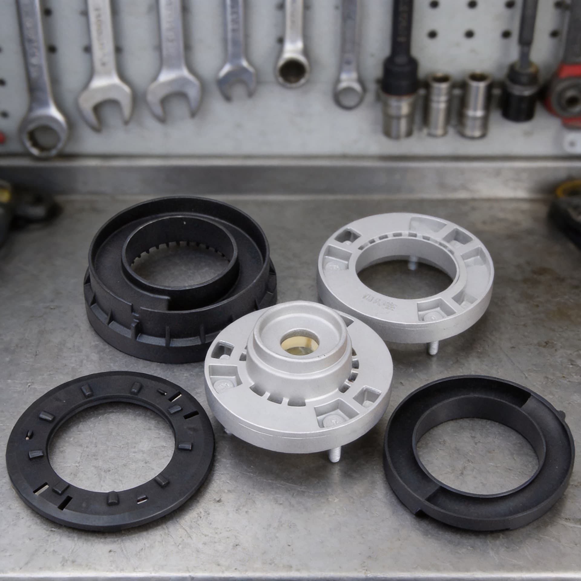 LR090635 Front Suspension Strut Mount Bearing and Shock Absorber Top Mount Kit for Land Rover Range Rover Velar