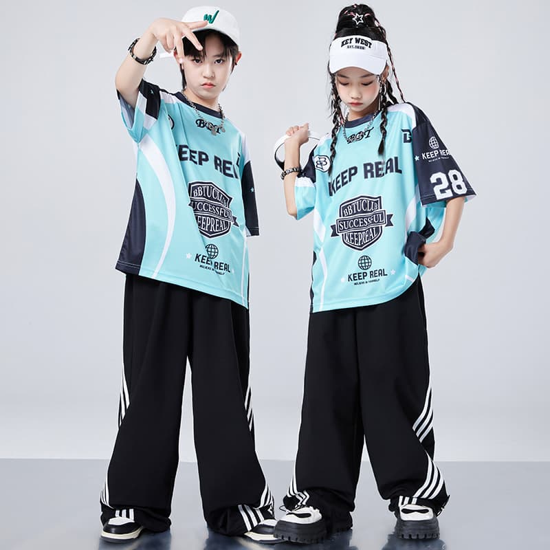 Girls Jazz Dance Costume Hip Hop Streetwear Children's Street Dance Performance Outfit Set Jazz Kids Clothing Cool Style
