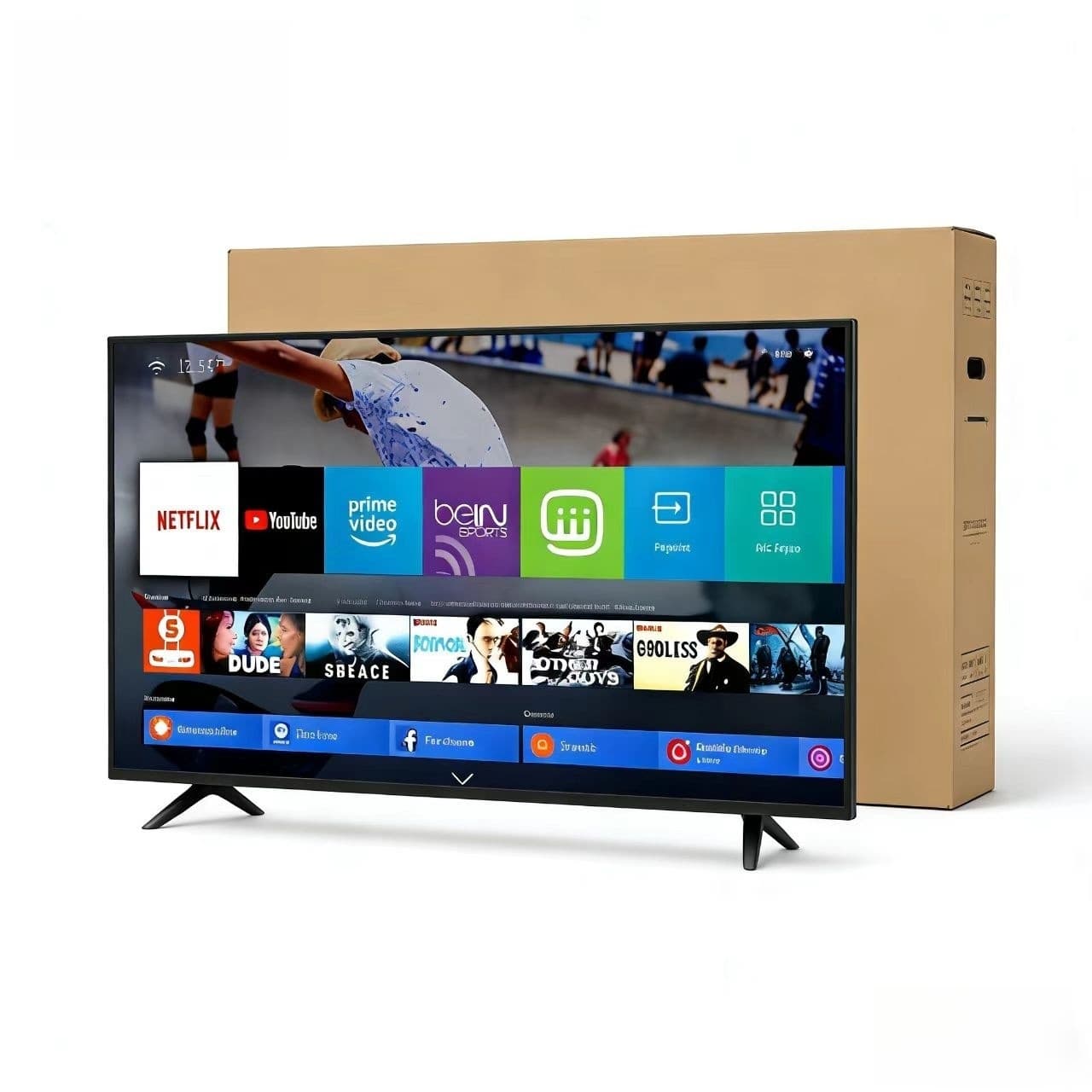 Smart TV 50 inch 55 inch 65 inch 70 inch 75 inch Smart Television LCD TV for Export and Cross-Border Ecommerce