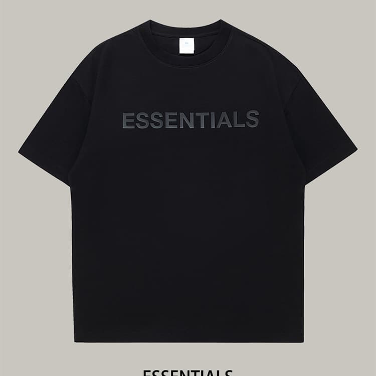 Essentials Summer Men's Heavy Short-Sleeve Pure Cotton Loose Couple T-Shirt Trendy Brand Ins Same Quality