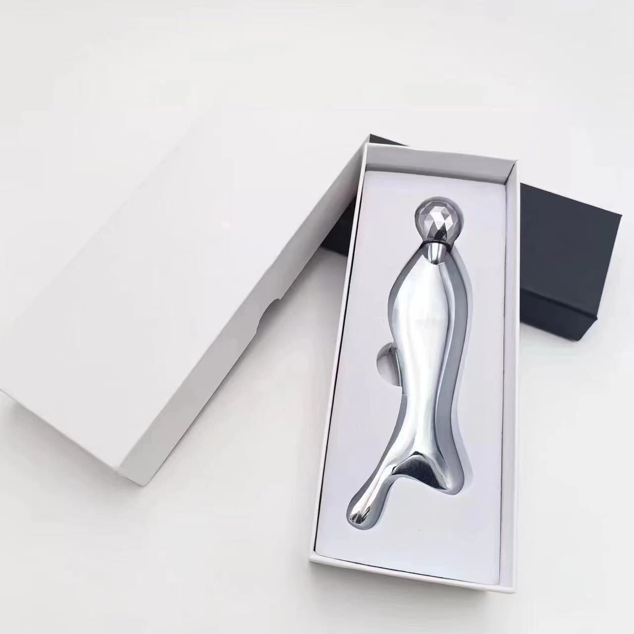 Fish-Shaped Scraping Board Massager Beauty Instrument Facial Massager Magnetic Dredging Massager Roller Massage