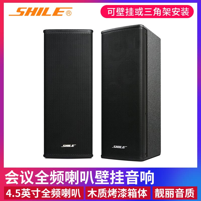 Shile BX404 High-End Conference Speaker Pair Wall-Mounted Linear Sound Bar Background Music Passive Speakers