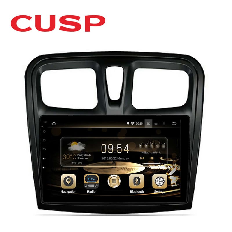 Smart 9-Inch Car Multimedia Player Android GPS Navigation System for Renault Sandero 2014-2017 Built-In DVD Player Handwriting Input WiFi