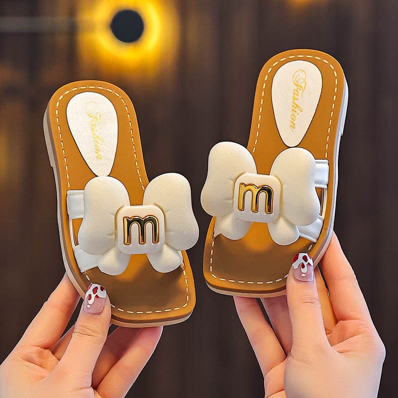 Outer wear children's slippers women's summer fashion new middle-aged children's indoor princess home baby girl slippers