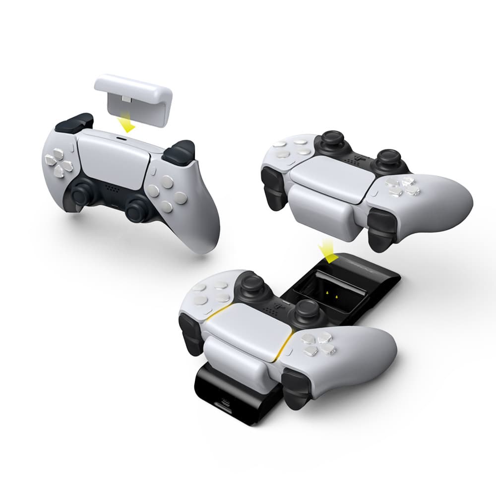 PS5 Game Controller Charger PS5 Controller Contact Charging Dock Dual Charging Station PS5 Controller Dual Charging Base