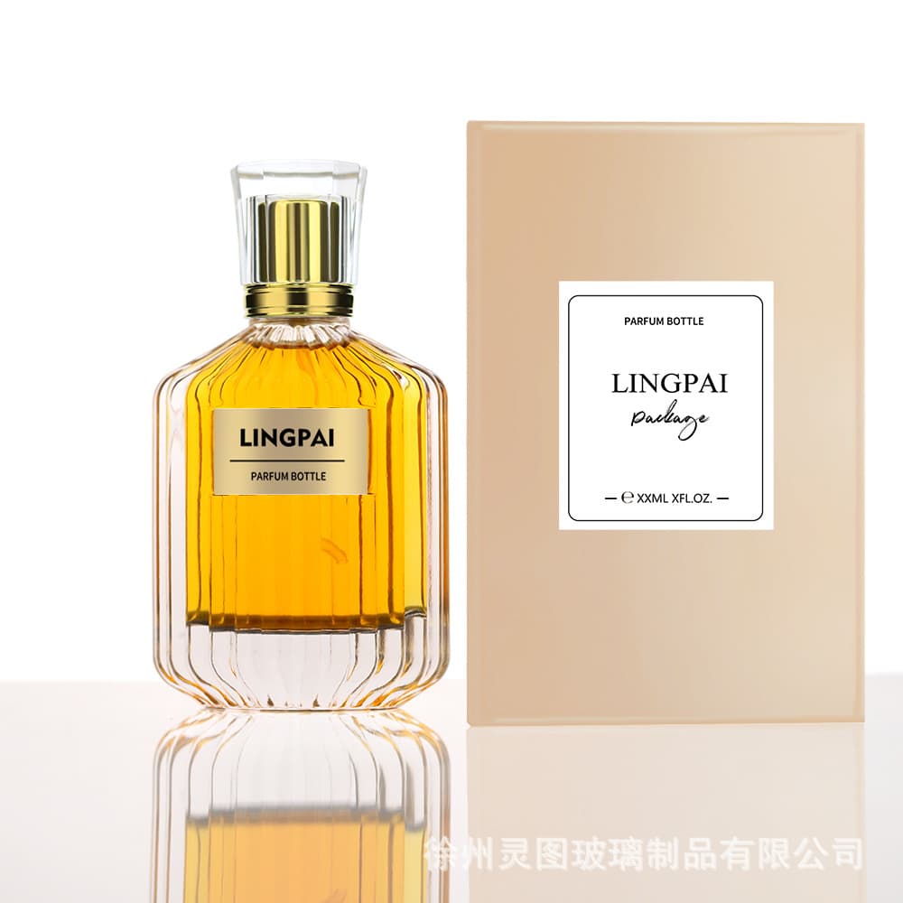 Middle Eastern Arabian Perfume Bottle Dubai Emirates Men's and Women's Perfume Bottle 100ml Bayonet Thick Bottom Glass