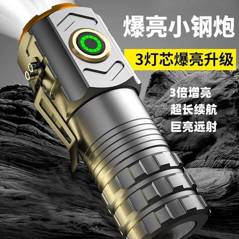 2026 New Ultra-Bright Flashlight Rechargeable High-Power Outdoor Long-Range Patrol Exploration Laser Beam Super Long Battery Life