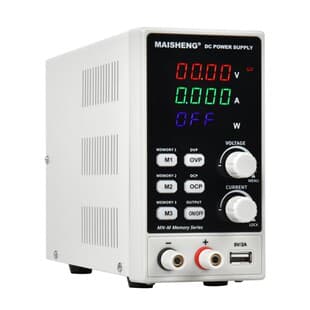Adjustable DC Regulated Power Supply 30V 10A 30V 5A, Regulated Power Supply for Repair, Digital Display, Communication, Maisheng Adjustable Power Supply