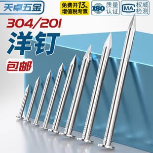 304/201 Stainless Steel Round Nails, Steel Nails, Woodworking Nails for Wood, Picture Hanging Nails, Extra Long Nails, Iron Nails, Flooring Nails