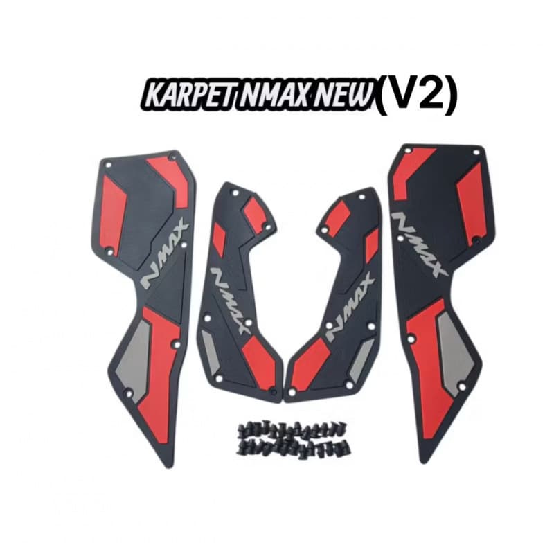 Yamaha NMAX New Model Motorcycle Foot Mat, NMAX New V2 Version Rubber Edge Style