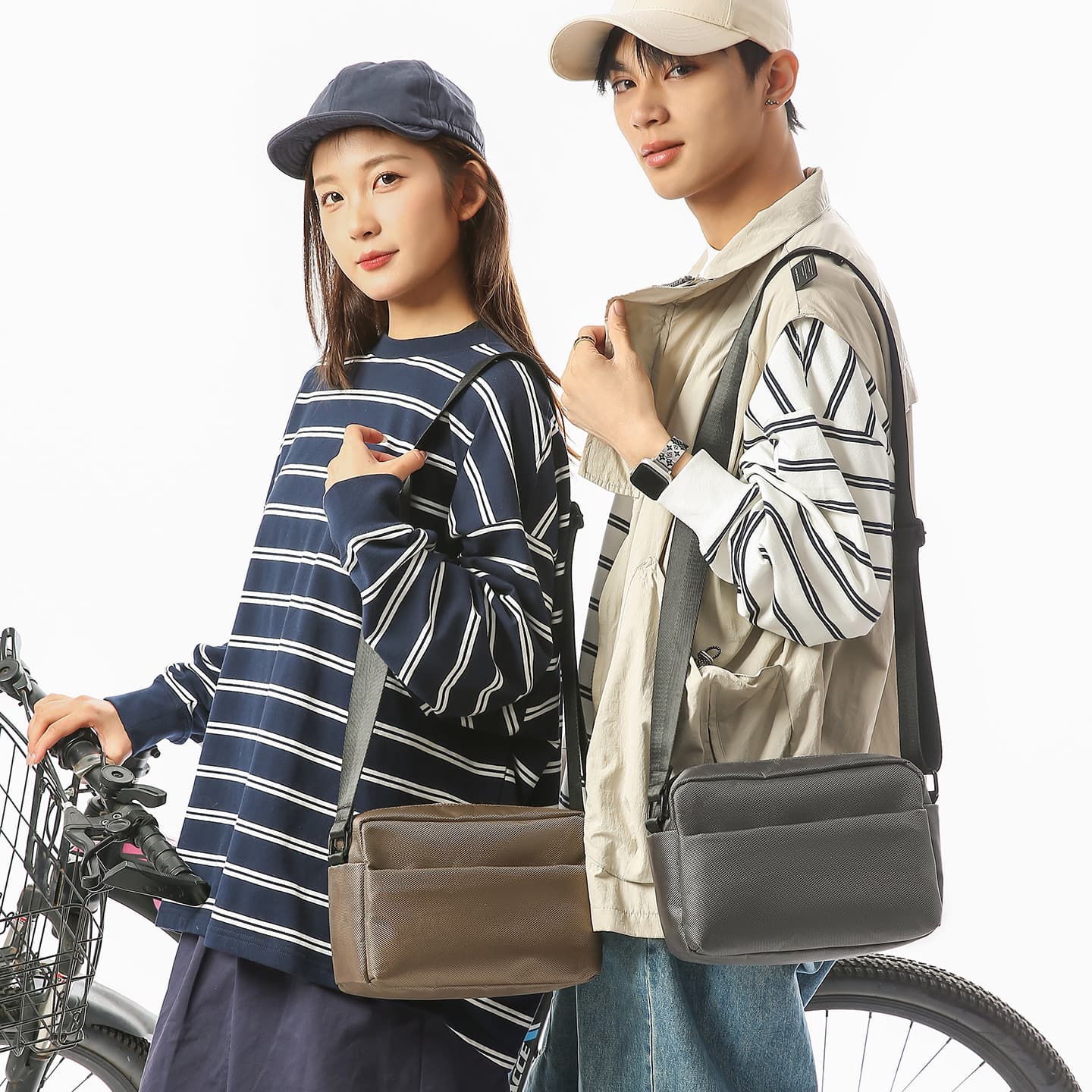 New Cross-Border Men's Sling Bag Business Large Capacity Multi-Color Shoulder Casual Men's Multi-Pocket Commuter Leisure Bag