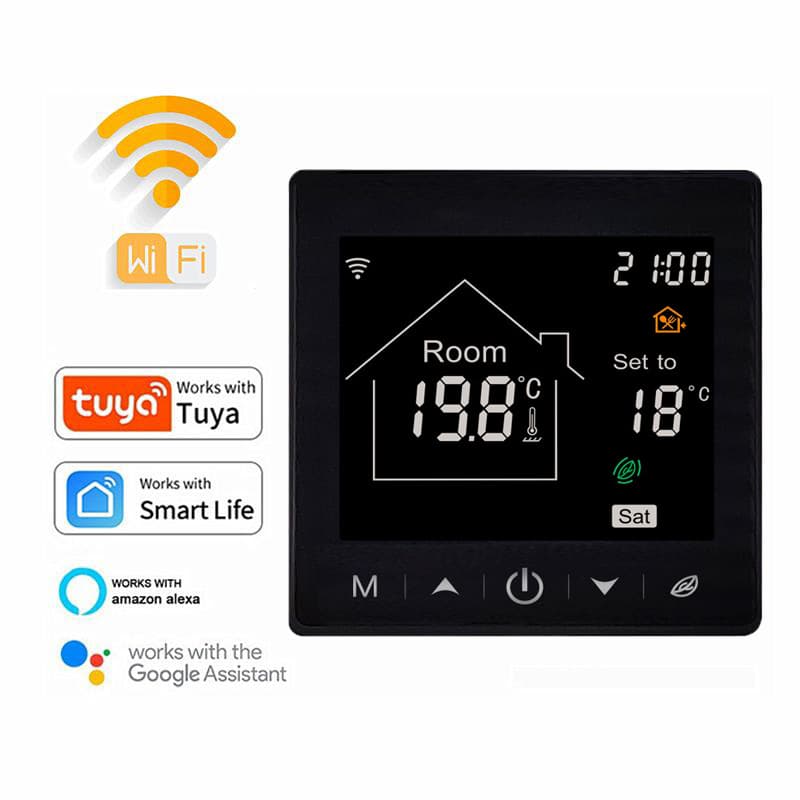 Smart WiFi Thermostat Graffiti Wireless Floor Heating Remote Control Mobile Phone Temperature Controller Embedded Installation