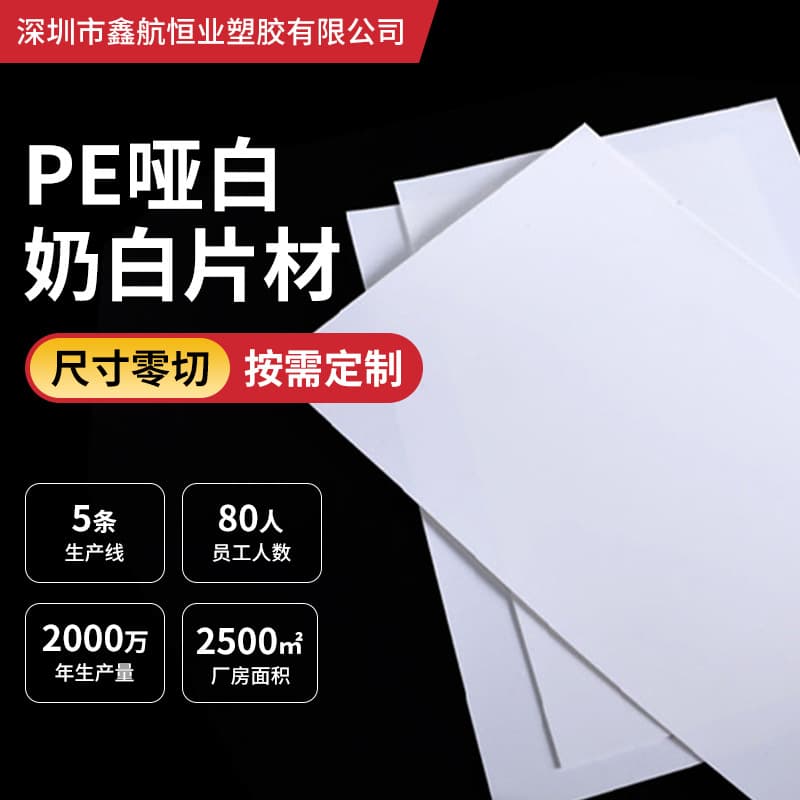 Matte White PVC Sheet, Matte White Plastic Rigid Thin Sheet, Matte Board for Die-Cutting Processing, PE Matte White Plastic Sheet
