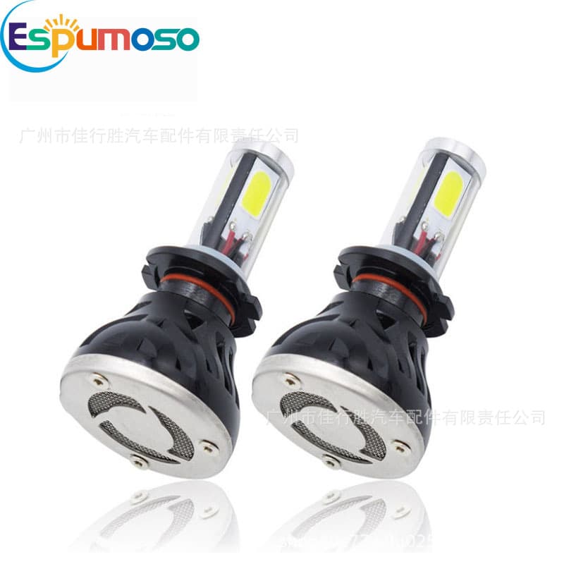High Brightness Spotlight Car LED Headlights Three-Sided H7 Bulbs Aluminum Alloy Material Factory Direct Sale Universal Fit