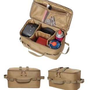Outdoor Multi-Functional Tactical Bag, Crash-Proof Picnic Bag, Cooler Bag, Cassette Stove Storage Bag, Camping Tactical Storage Bag